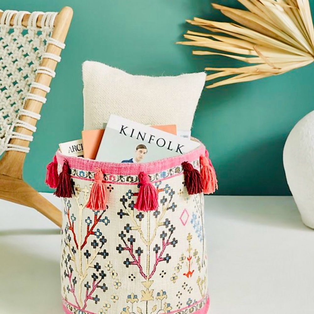 NWT Anthropologie Tree of Life Basket